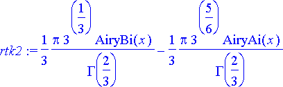 rtk2 := 1/3*Pi*3^(1/3)*AiryBi(x)/GAMMA(2/3)-1/3*Pi*...