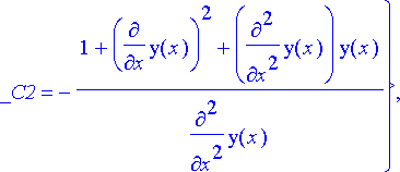 ratk := [{_C1 = -(x*diff(y(x),`$`(x,2))-diff(y(x),x...