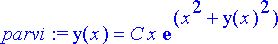 parvi := y(x) = C*x*exp(x^2+y(x)^2)