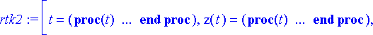 rtk2 := [t = proc (t) option `Copyright (c) 1993 by...