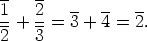 --   --
1-   2-  --  --  --
2-+  3-= 3 + 4 = 2.
