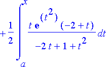 exp(x)*_C1+x^2*_C2+_C3+int(t*exp(t*(-1+t))/(-2*t+1+...