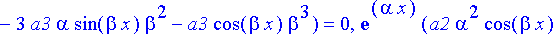 {exp(alpha*x)*(a2*alpha^2*sin(beta*x)+2*a2*alpha*co...