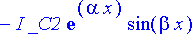 _C1*exp(alpha*x)*cos(beta*x)+I*_C1*exp(alpha*x)*sin...