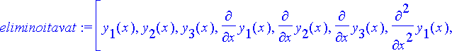 eliminoitavat := [y[1](x), y[2](x), y[3](x), diff(y...