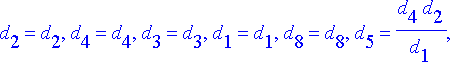 [{d[11] = -P[0](x)*d[2]-P[1](x)*d[5]-P[2](x)*d[8], ...