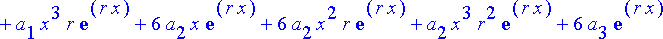 {a[0]*x*exp(r*x)+a[1]*exp(r*x)+a[1]*x*r*exp(r*x)+2*...