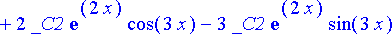 y1 := diff(y(x),x) = 2*_C1*exp(2*x)*sin(3*x)+3*_C1*...