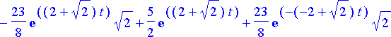 {y(t) = -17/36-1/3*t-43/252*exp(6*t)-55/56*exp((2+s...