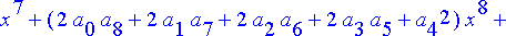 series(a[0]^2+2*a[0]*a[1]*x+(2*a[0]*a[2]+a[1]^2)*x^...