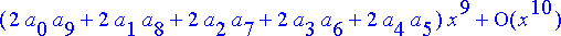 series(a[0]^2+2*a[0]*a[1]*x+(2*a[0]*a[2]+a[1]^2)*x^...