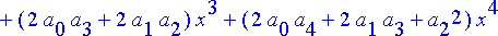 sarjayht := a[1]+2*a[2]*x+3*a[3]*x^2+4*a[4]*x^3+5*a...