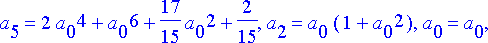 ratk := {a[1] = 1+a[0]^2, a[3] = 4/3*a[0]^2+a[0]^4+...