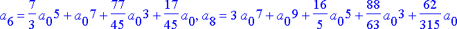 ratk := {a[1] = 1+a[0]^2, a[3] = 4/3*a[0]^2+a[0]^4+...