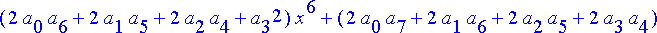 series(a[0]^2+2*a[0]*a[1]*x+(2*a[0]*a[2]+a[1]^2)*x^...