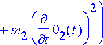 1/2*l^2*(m[1]*diff(theta[1](t),t)^2+2*m[2]*cos(thet...