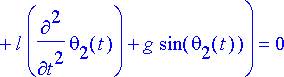 m[2]*l*(l*diff(theta[1](t),t)^2*sin(theta[2](t)-the...