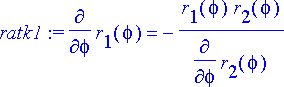 ratk1 := diff(r[1](phi),phi) = -r[1](phi)*r[2](phi)...