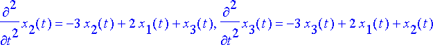 ryhma := 2*diff(x[1](t),`$`(t,2)) = -8*x[1](t)+2*x[...