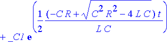 ratkaisu := (omega*E[0]*C*cos(omega*t)-omega^3*E[0]...